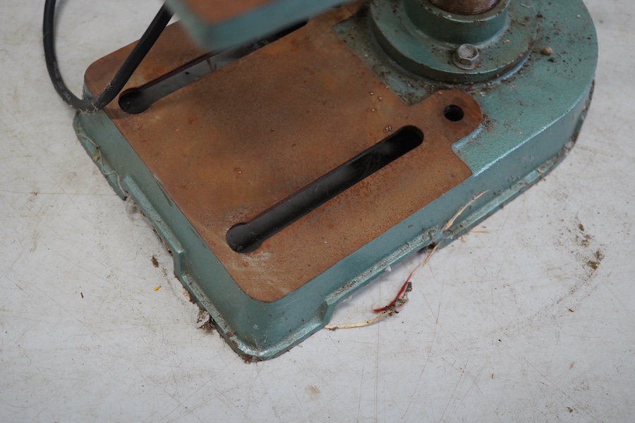 A Nu-tool CH10 model maker’s pillar drill, height 58.5cm. Condition fair, some surface rust.